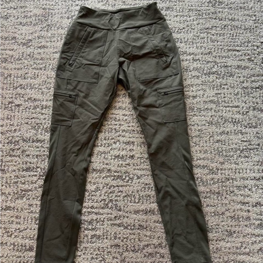 Athleta Olive Green Cargo Leggings